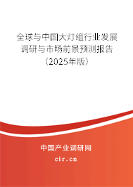 全球與中國大燈組行業(yè)發(fā)展調研與市場前景預測報告（2025年版）