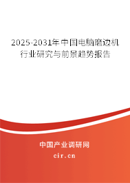 2025-2031年中國電腦磨邊機行業研究與前景趨勢報告