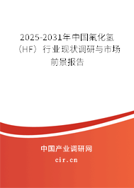 2025-2031年中國氟化氫（HF）行業現狀調研與市場前景報告