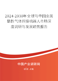2024-2030年全球與中國金屬惰性氣體焊接機器人市場深度調研與發展趨勢報告