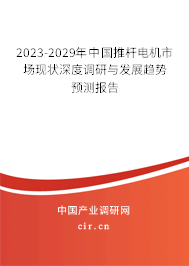 2023-2029年中國推桿電機市場現狀深度調研與發展趨勢預測報告