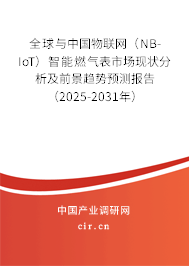 全球與中國物聯網（NB-IoT）智能燃氣表市場現狀分析及前景趨勢預測報告（2025-2031年）