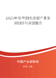 2023年版中國毛皮服產業發展回顧與展望報告