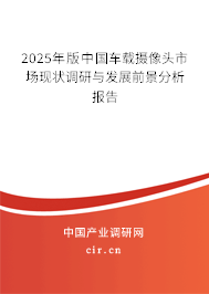 2025年版中國車載攝像頭市場現(xiàn)狀調研與發(fā)展前景分析報告