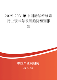 2025-2031年中國醋酸纖維素行業現狀與發展趨勢預測報告