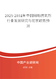 2025-2031年中國輔助抗氧劑行業發展研究與前景趨勢預測