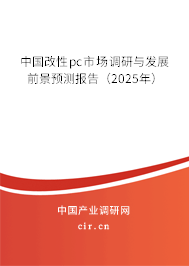 中國改性pc市場(chǎng)調(diào)研與發(fā)展前景預(yù)測(cè)報(bào)告（2025年）