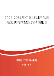 2025-2031年中國理財產品市場現狀與前景趨勢預測報告