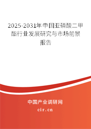 2025-2031年中國亞磷酸二甲酯行業發展研究與市場前景報告