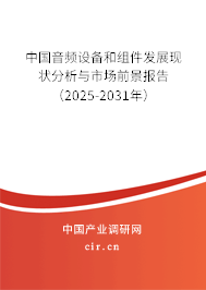 中國音頻設備和組件發展現狀分析與市場前景報告（2025-2031年）