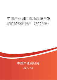 中國產業園區市場調研與發展前景預測報告（2025年）