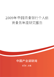 2009年中國商業銀行個人信貸業務年度研究報告