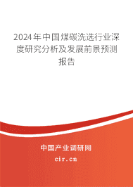 2023年中國(guó)煤碳洗選行業(yè)深度研究分析及發(fā)展前景預(yù)測(cè)報(bào)告