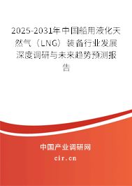 2025-2031年中國船用液化天然氣（LNG）裝備行業發展深度調研與未來趨勢預測報告