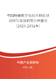 中國地面數(shù)字電視市場(chǎng)現(xiàn)狀調(diào)研與發(fā)展趨勢(shì)分析報(bào)告（2025-2031年）