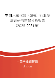 中國六氟化硫（SF6）行業(yè)發(fā)展調研與前景分析報告（2025-2031年）