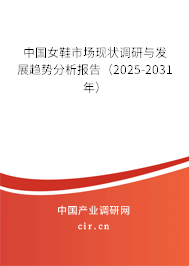 中國女鞋市場現狀調研與發展趨勢分析報告（2025-2031年）