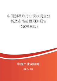 中國別嘌呤行業現狀調查分析及市場前景預測報告（2025年版）
