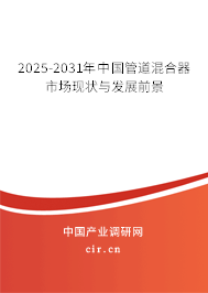 2025-2031年中國管道混合器市場現狀與發展前景