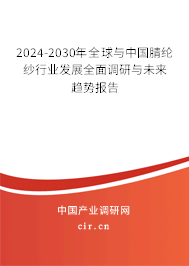 2024-2030年全球與中國腈綸紗行業發展全面調研與未來趨勢報告