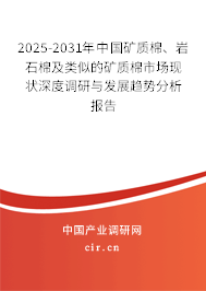 2025-2031年中國礦質(zhì)棉、巖石棉及類似的礦質(zhì)棉市場現(xiàn)狀深度調(diào)研與發(fā)展趨勢分析報告
