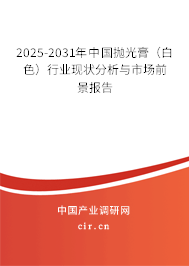 2025-2031年中國拋光膏（白色）行業現狀分析與市場前景報告