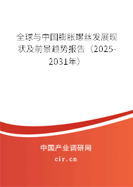 全球與中國膨脹螺絲發展現狀及前景趨勢報告（2025-2031年）