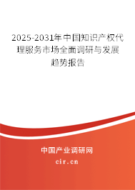 2025-2031年中國知識產(chǎn)權(quán)代理服務(wù)市場全面調(diào)研與發(fā)展趨勢報告