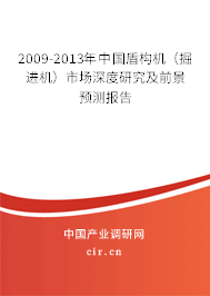 2009-2013年中國盾構(gòu)機(jī)（掘進(jìn)機(jī)）市場深度研究及前景預(yù)測(cè)報(bào)告