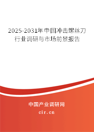 2025-2031年中國沖擊螺絲刀行業調研與市場前景報告