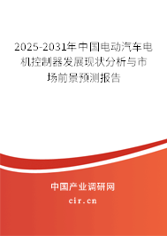 2025-2031年中國電動汽車電機控制器發展現狀分析與市場前景預測報告