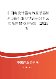 中國電能計量電流互感器檢測設備行業現狀調研分析及市場前景預測報告（2025版）