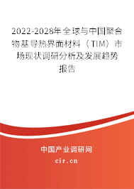 2022-2028年全球與中國聚合物基導熱界面材料（TIM）市場現(xiàn)狀調(diào)研分析及發(fā)展趨勢報告