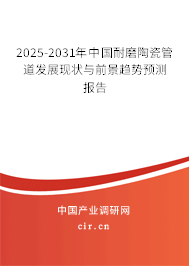 2025-2031年中國耐磨陶瓷管道發展現狀與前景趨勢預測報告