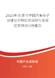 2025年全球與中國(guó)汽車電子測(cè)速儀市場(chǎng)現(xiàn)狀調(diào)研與發(fā)展前景預(yù)測(cè)分析報(bào)告