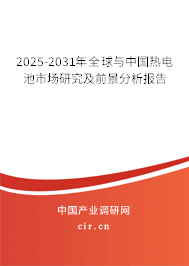 2025-2031年全球與中國熱電池市場研究及前景分析報告