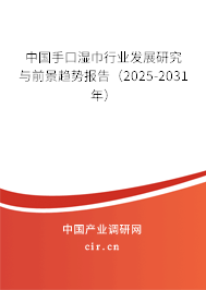 中國手口濕巾行業發展研究與前景趨勢報告（2025-2031年）