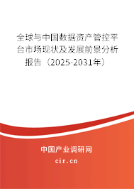 全球與中國數據資產管控平臺市場現狀及發展前景分析報告（2025-2031年）