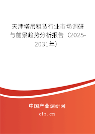 天津塔吊租賃行業市場調研與前景趨勢分析報告（2025-2031年）