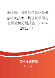 全球與中國天然氣輸送及儲存相關技術市場現狀調研與發展趨勢分析報告（2025-2031年）
