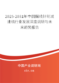 2025-2031年中國擺線針輪減速機(jī)行業(yè)發(fā)展深度調(diào)研與未來趨勢(shì)報(bào)告