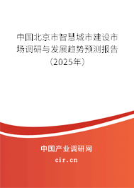 中國北京市智慧城市建設市場調研與發展趨勢預測報告（2025年）