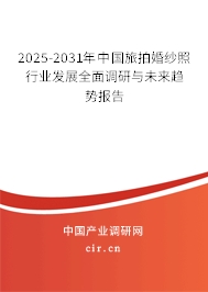 2025-2031年中國旅拍婚紗照行業發展全面調研與未來趨勢報告