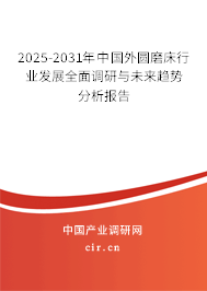 2024-2030年中國外圓磨床行業發展全面調研與未來趨勢分析報告