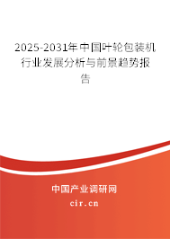 2025-2031年中國葉輪包裝機行業發展分析與前景趨勢報告