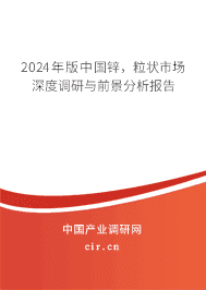 2023年版中國鋅，粒狀市場深度調(diào)研與前景分析報告
