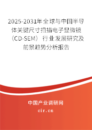 2025-2031年全球與中國半導(dǎo)體關(guān)鍵尺寸掃描電子顯微鏡（CD-SEM）行業(yè)發(fā)展研究及前景趨勢分析報(bào)告
