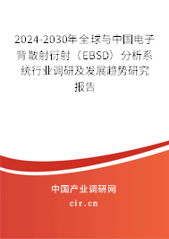 2024-2030年全球與中國電子背散射衍射（EBSD）分析系統行業調研及發展趨勢研究報告
