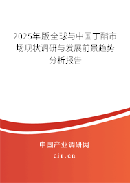 2025年版全球與中國丁酯市場現(xiàn)狀調(diào)研與發(fā)展前景趨勢分析報告