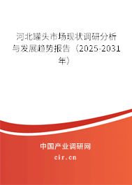 河北罐頭市場現狀調研分析與發展趨勢報告（2025-2031年）